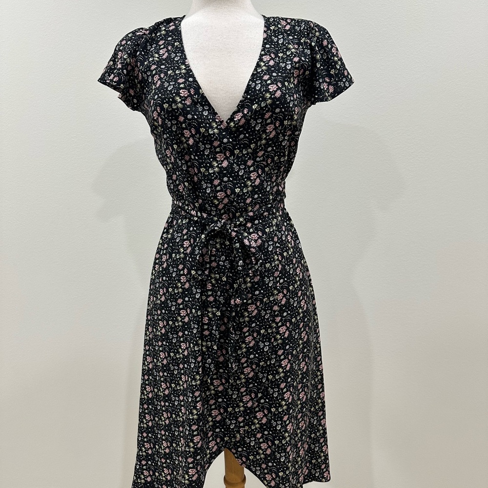 Loft Floral Wrap Dress
